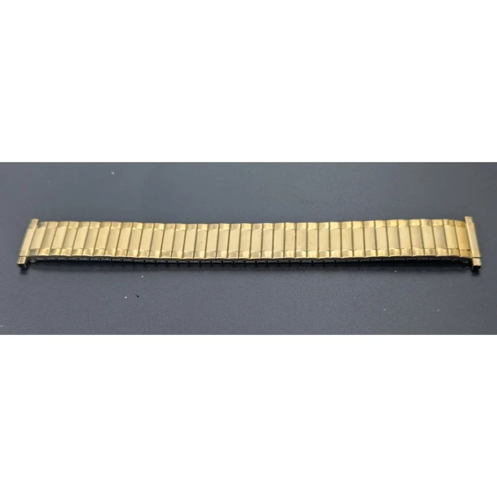 Speidel Gold Twist O Flex Stainless Steel Mens Watch Band
